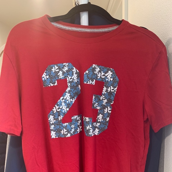 jordan 23 shirt red